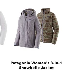Patagonia snowbelle 3 in 1 jacket.